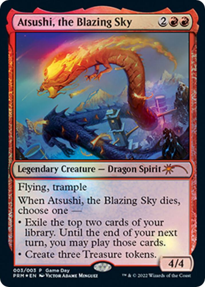 Atsushi, the Blazing Sky 3/6 (Game Day & Store Championship Promos)  - Foil