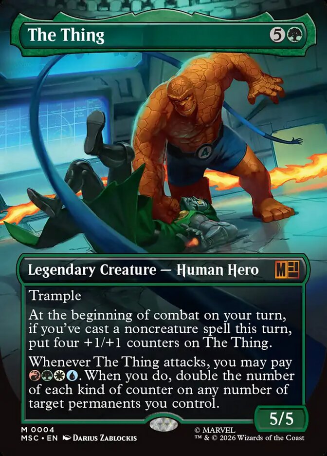 The Thing 4 (Commander: Marvel Super Heroes)  - Borderless Foil