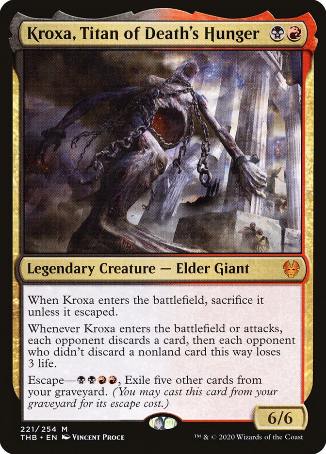 Kroxa, Titan of Death's Hunger 221/254 (Theros Beyond Death)  - Foil