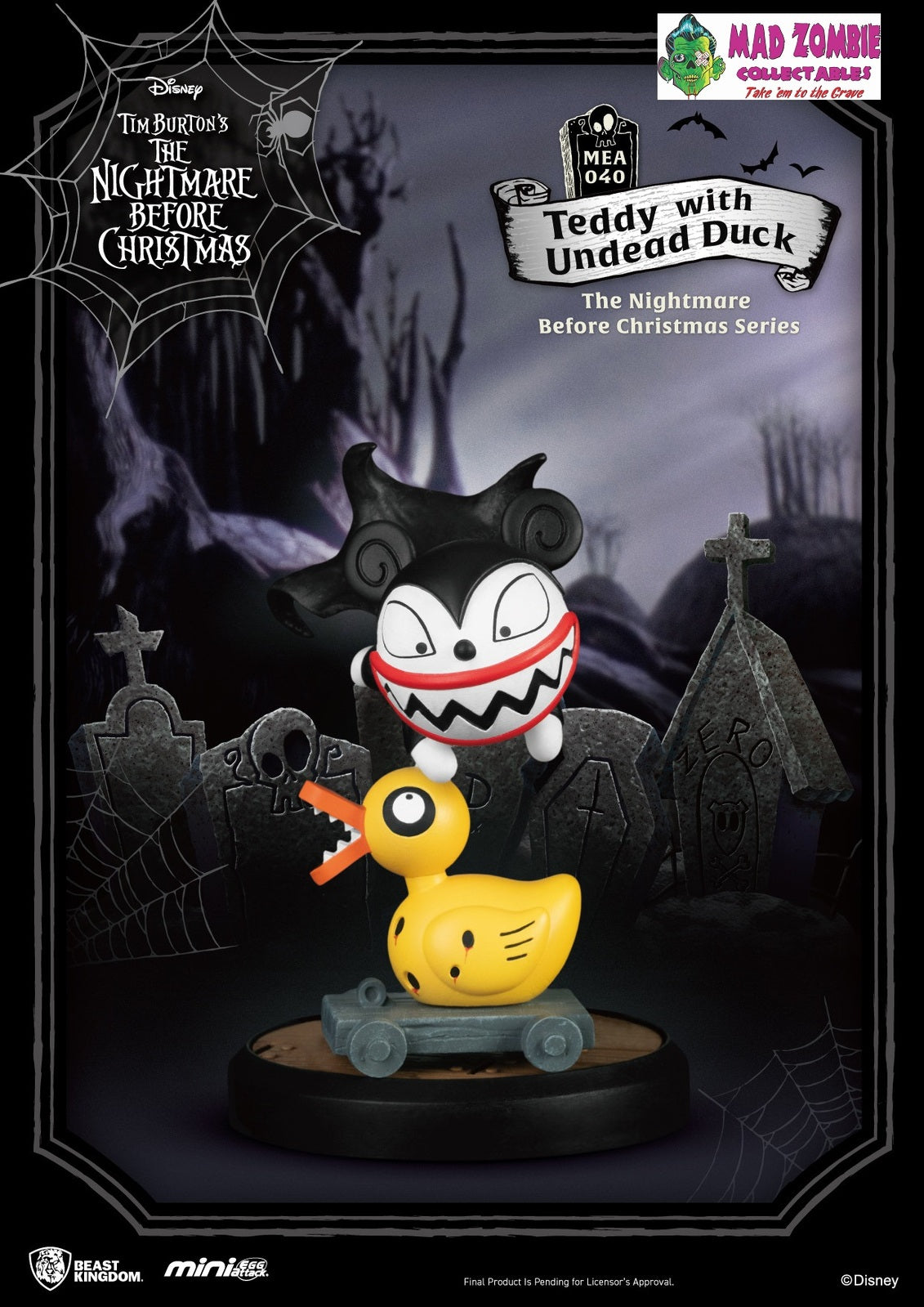 Beast Kingdom Mini Egg Attack The Nightmare Before Christmas Series Set - Vampire Teddy - Good Games