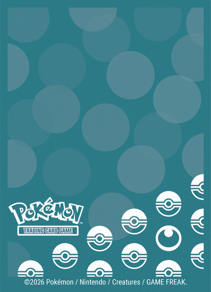 Pokémon TCG Ultra PRO Deck Protector Sleeves featuring TCG logo, Poké Ball icons, and faint overlay circles