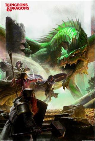 Dungeons And Dragons - Attack Poster - Good Games
