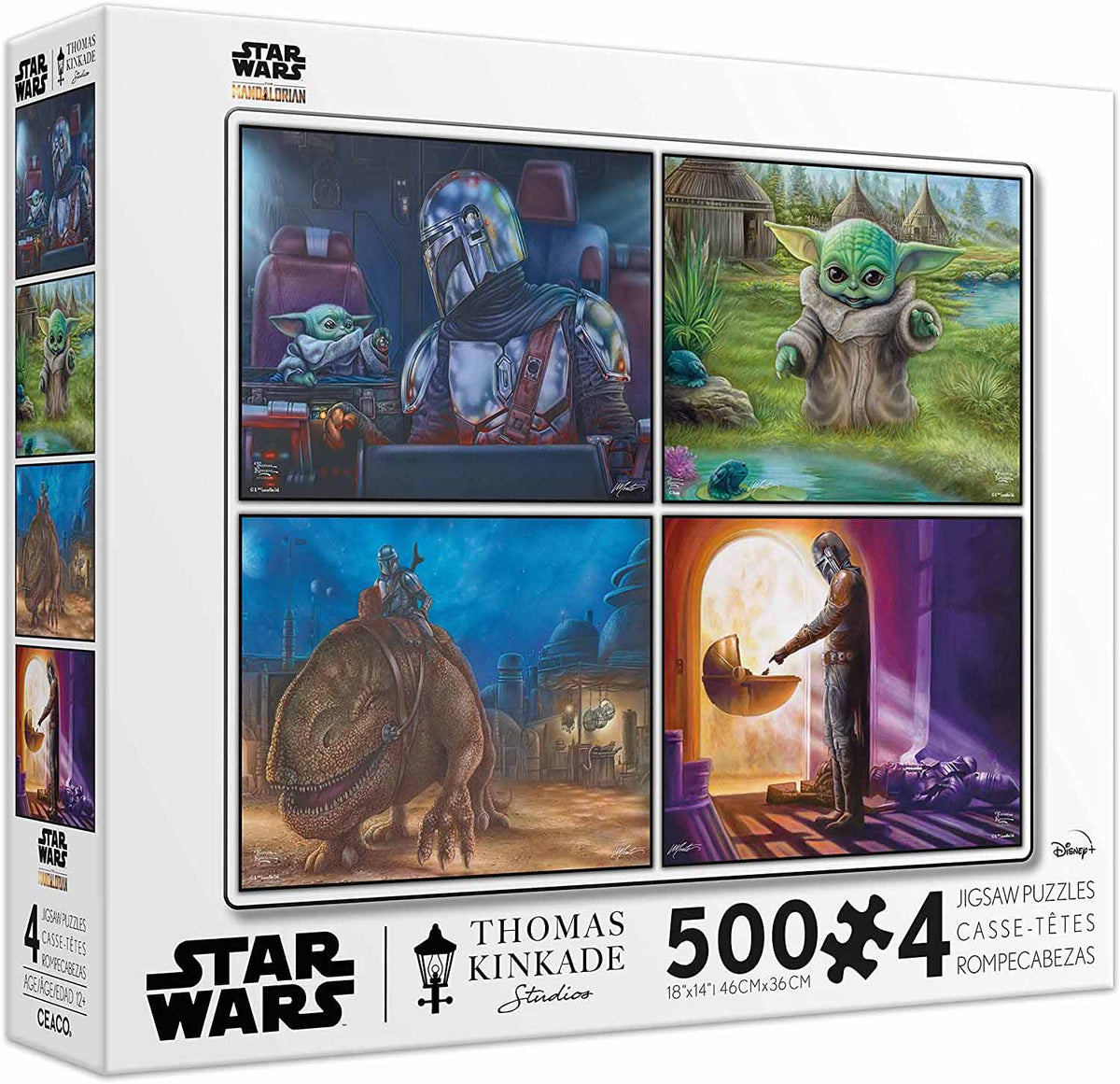 Kinkade Mandalorian 4 in 1 Assorted 500 Piece Jigsaws