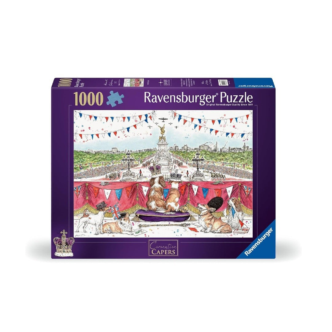 Ravensburger - Coronation Capers - 1000 Piece Jigsaw packaging box front view