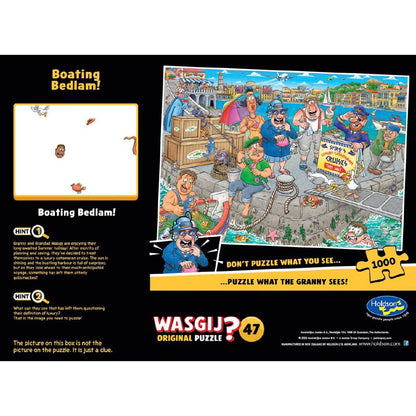 Wasgij Original 47 - Boating Bedlam! back packaging view