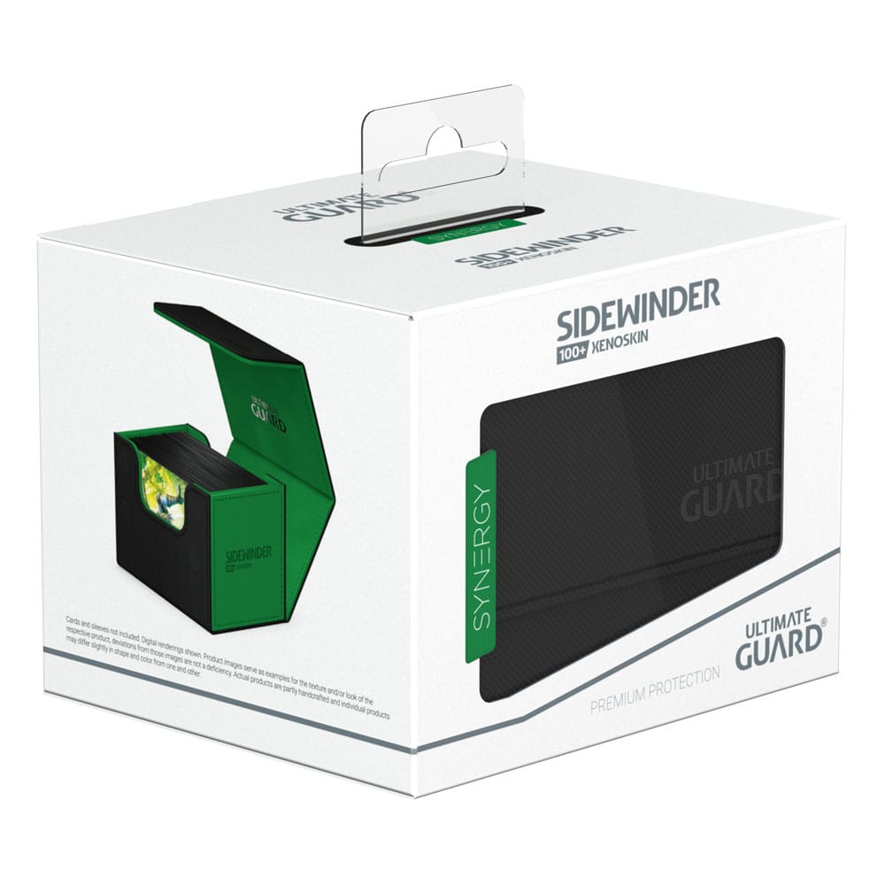 Ultimate Guard - Synergy Sidewinder 100plus Black/Green Deck Box