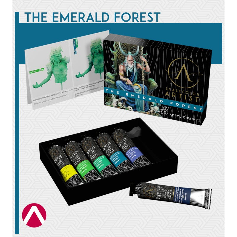 Scale 75 Scalecolor Artist The Emerald Forest Paint Set - Good Games