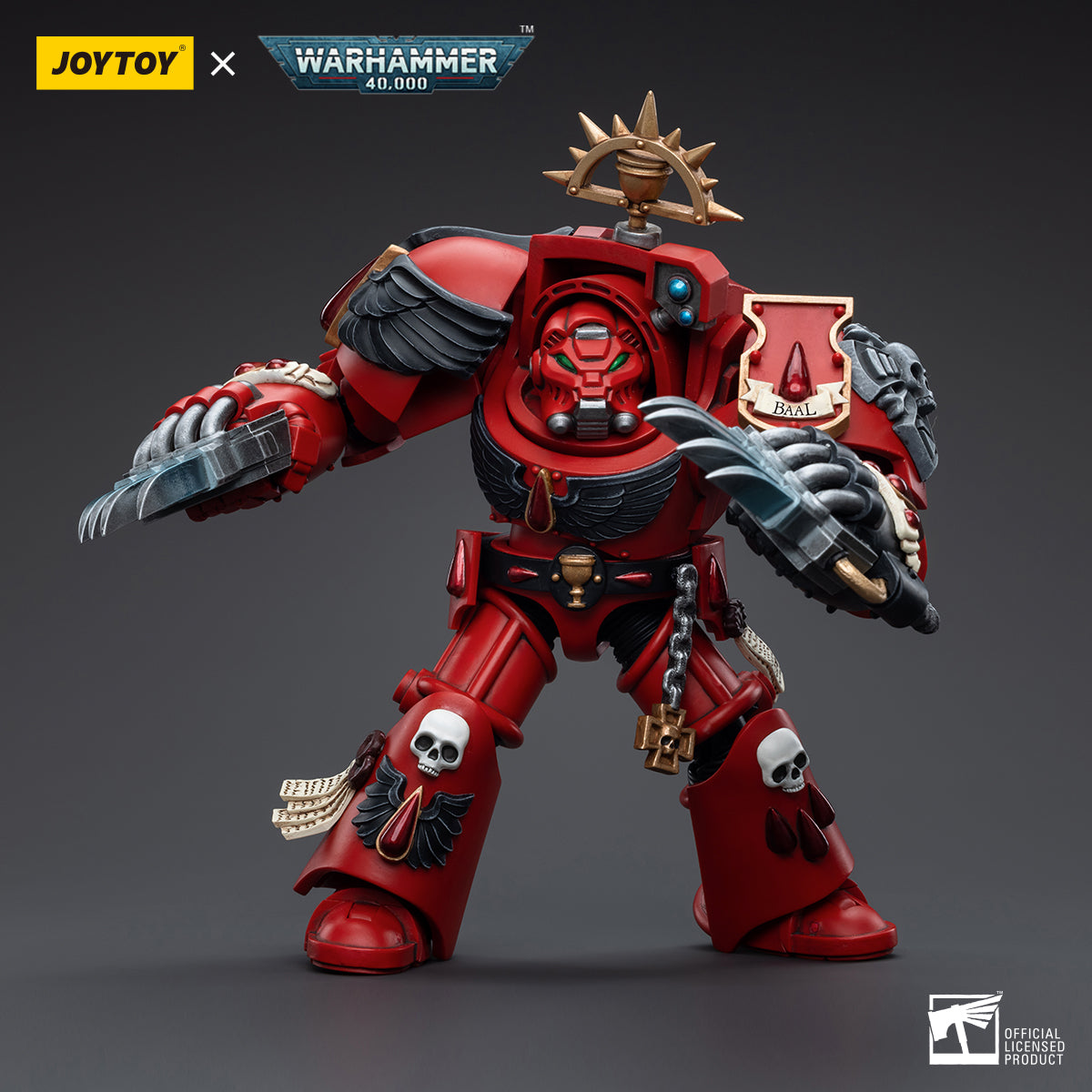 Warhammer Collectibles 1/18 Scale Blood Angels Assault Terminators Brother Tyborel