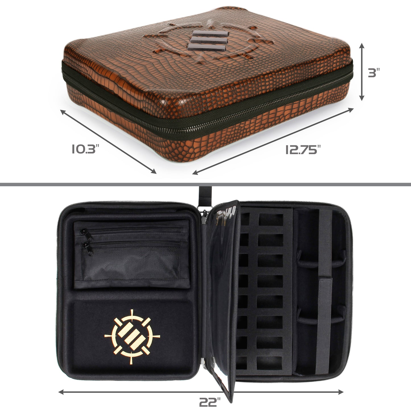 Enhance Tabletop Series RPG Organizer Case Brown - Good Games