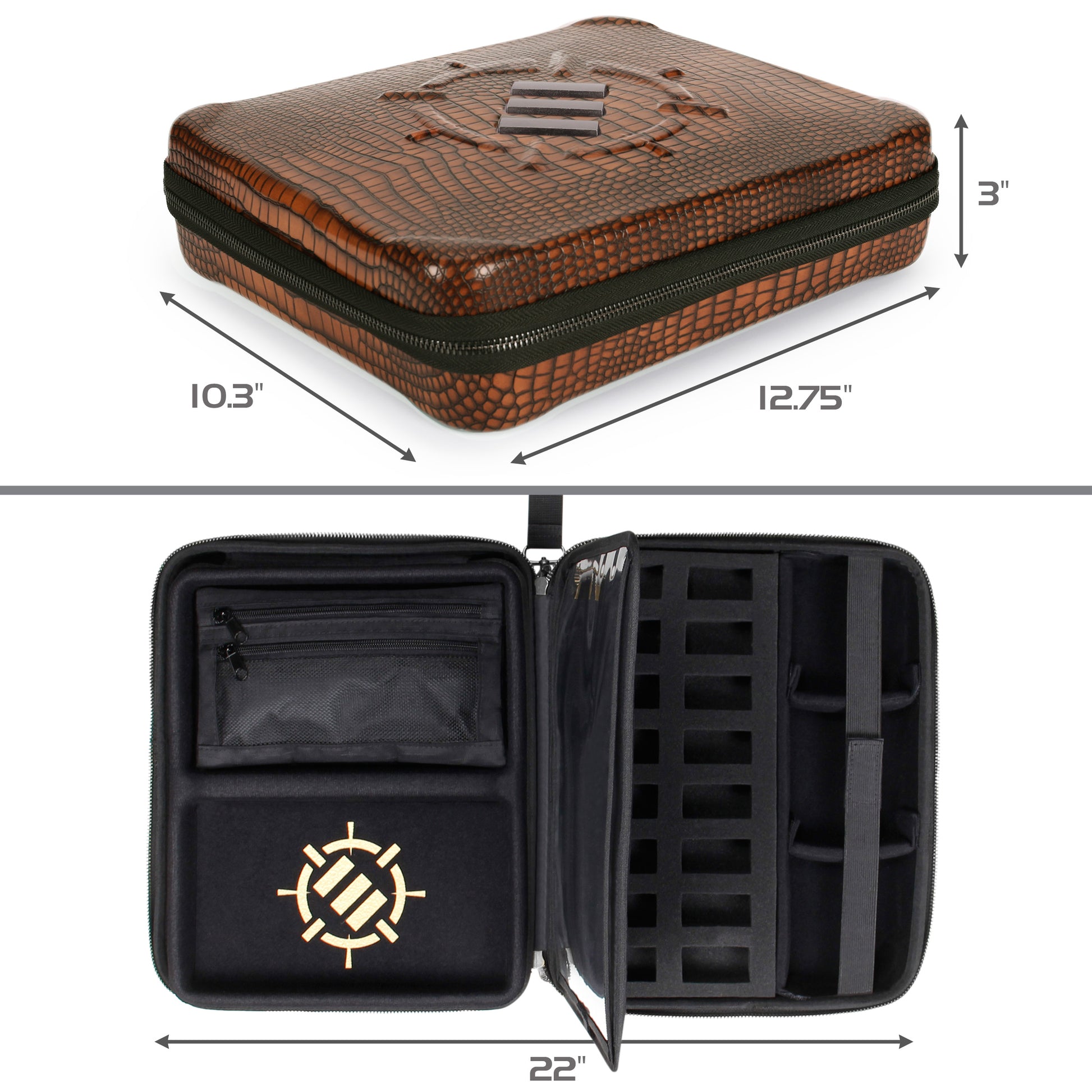 Enhance Tabletop Series RPG Organizer Case Brown - Good Games