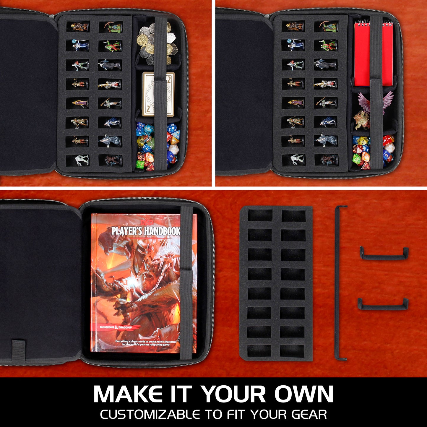Enhance Tabletop Series RPG Organizer Case Brown - Good Games