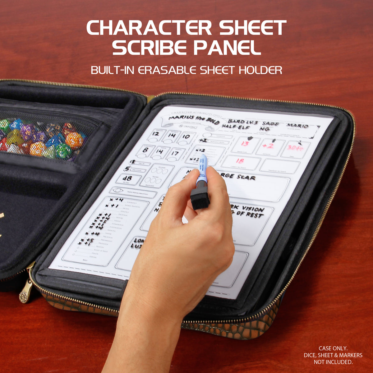 Enhance Tabletop Series RPG Organizer Case Brown
