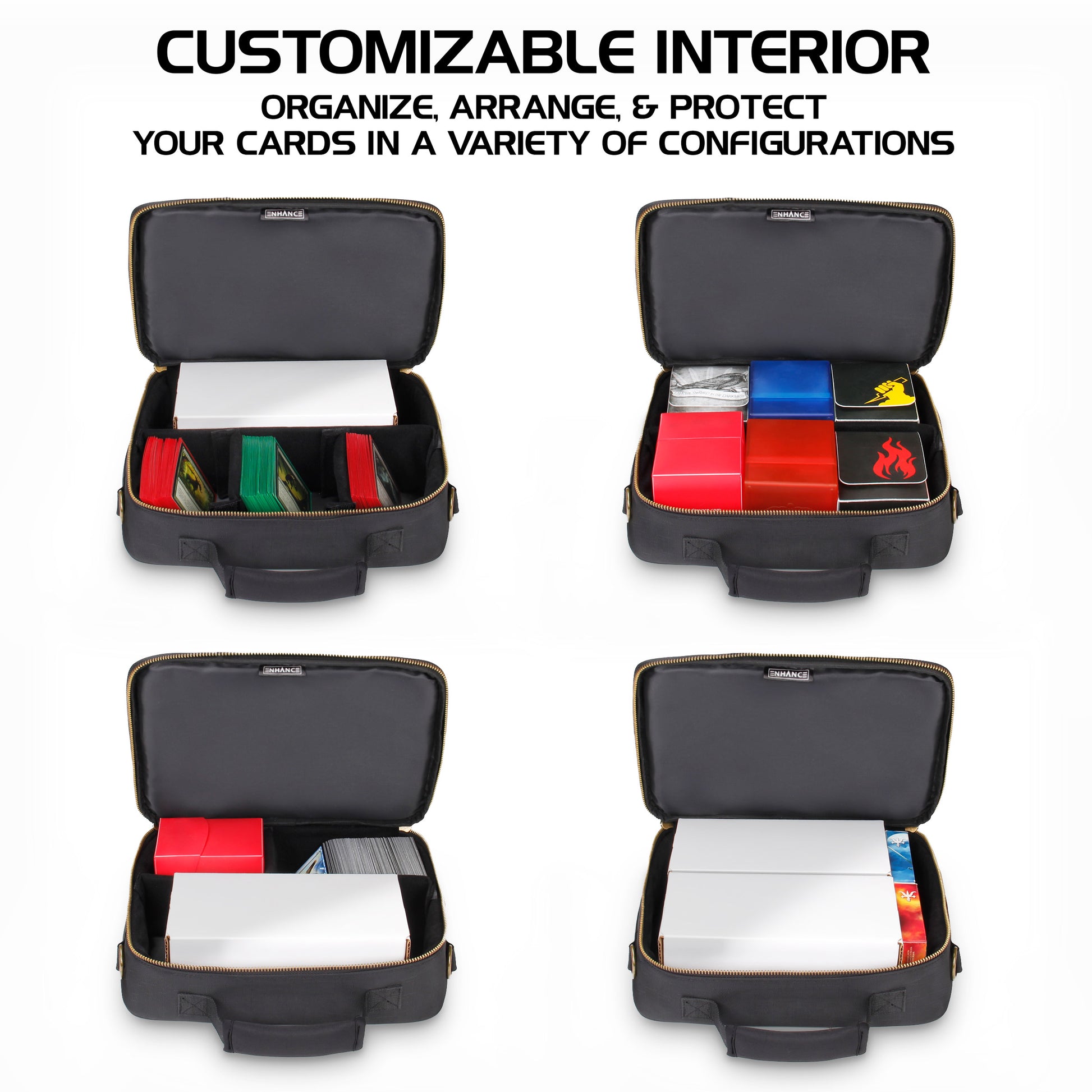 Enhance Tabletop Series Trading Card Travel Case Black (Preorder) - Good Games