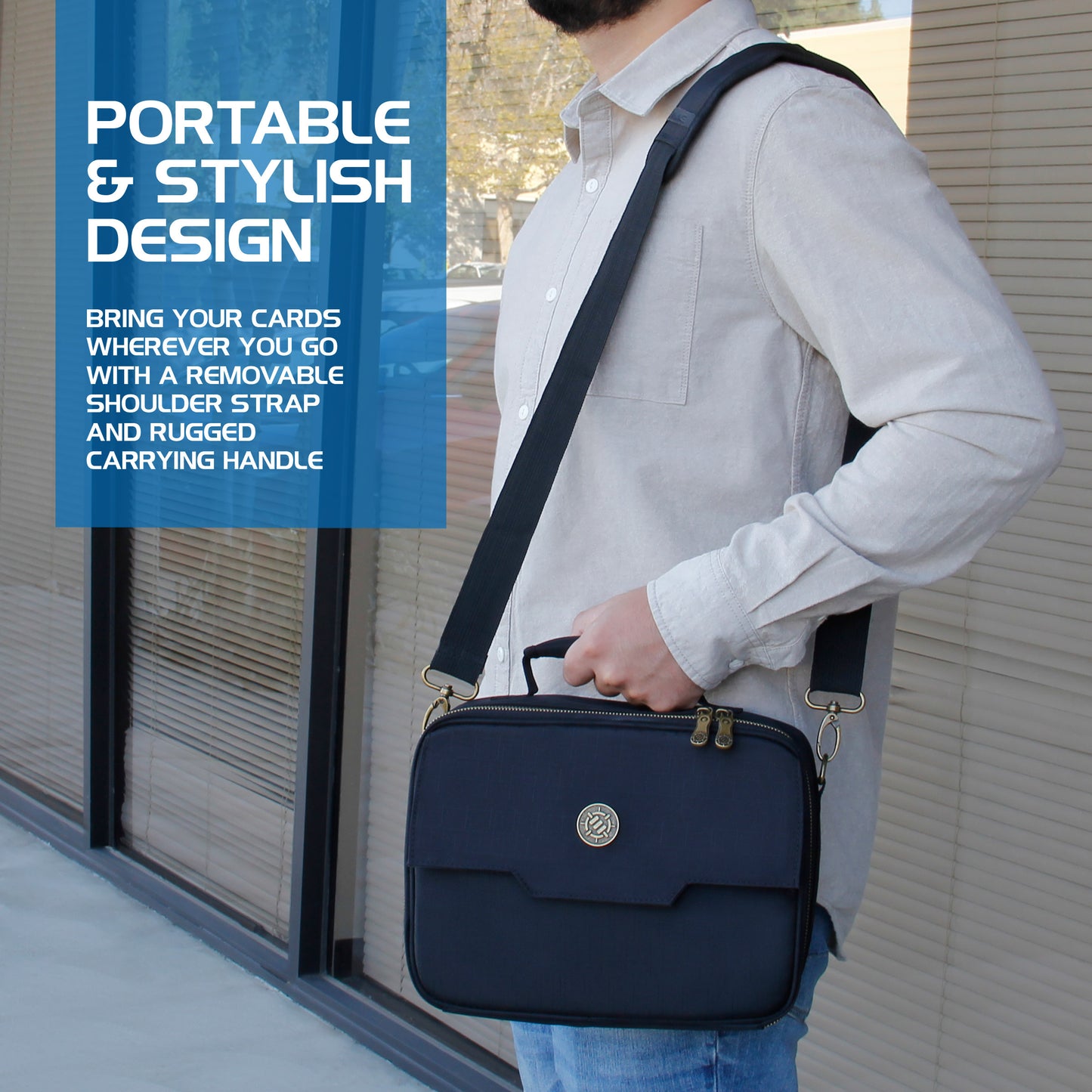 Enhance Tabletop Series Trading Card Travel Case Black (Preorder) - Good Games