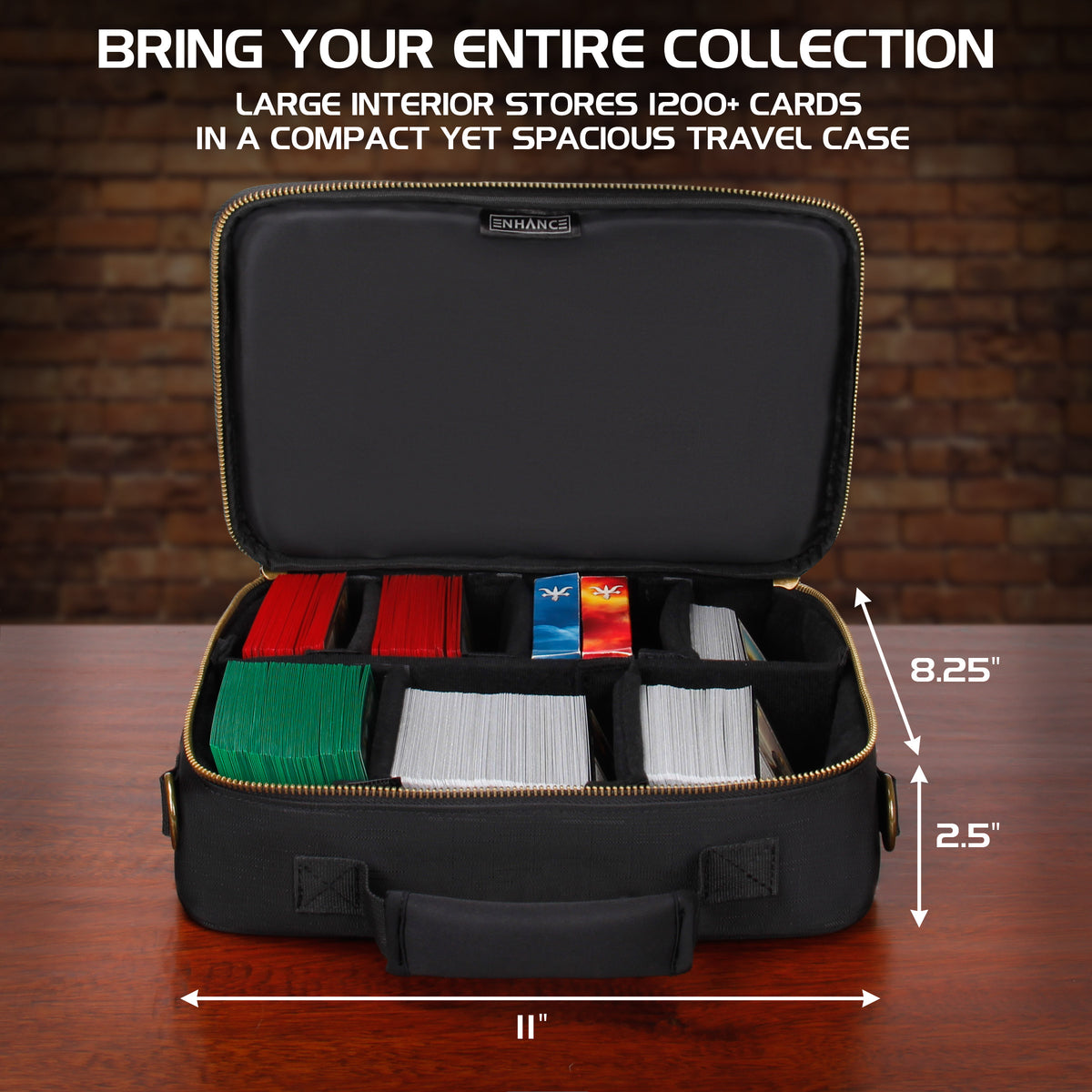 Enhance Tabletop Series Trading Card Travel Case Black (Preorder)