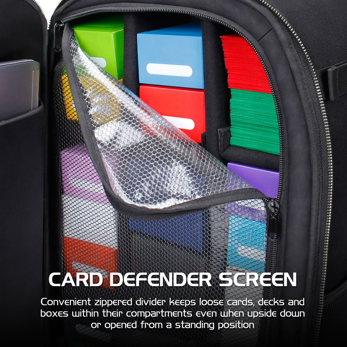 Enhance Tabletop Collectors Card Storage Backpack Black