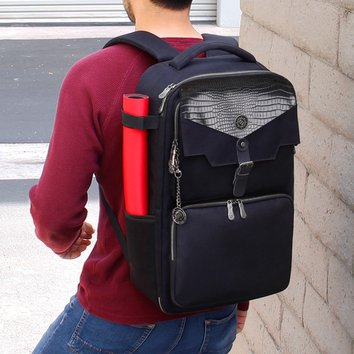 Enhance Tabletop Collectors Card Storage Backpack Black