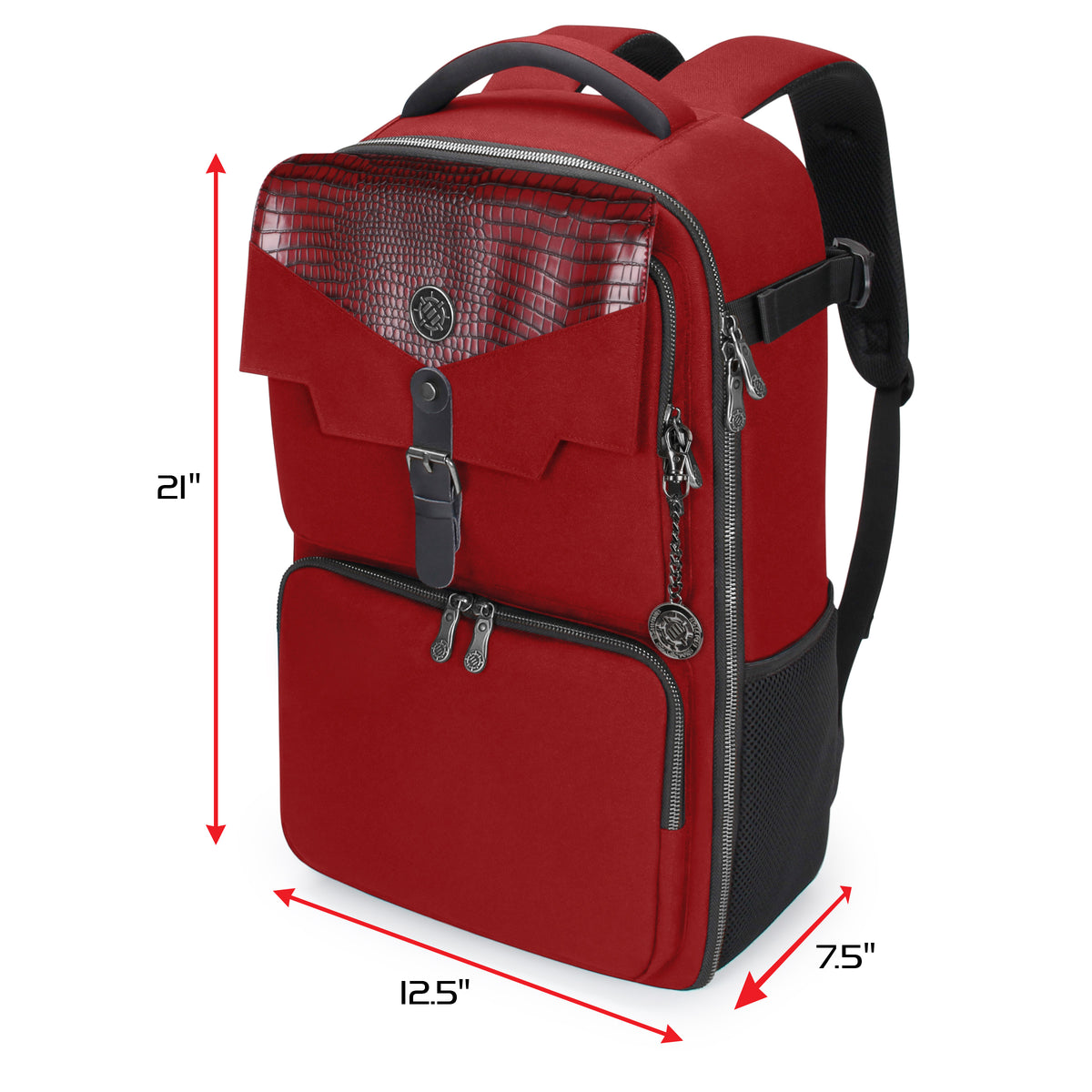 Enhance Tabletop Collectors Card Storage Backpack Red