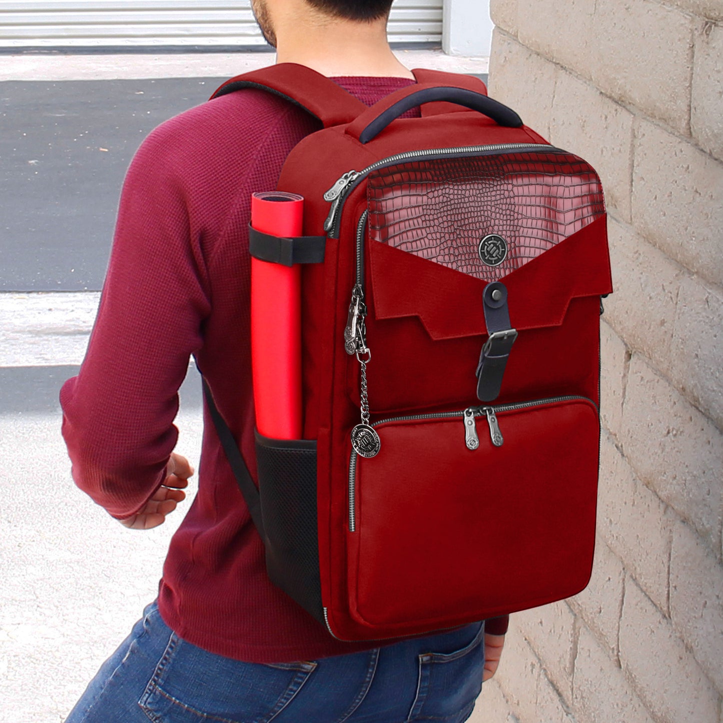 Enhance Tabletop Collectors Card Storage Backpack Red - Good Games