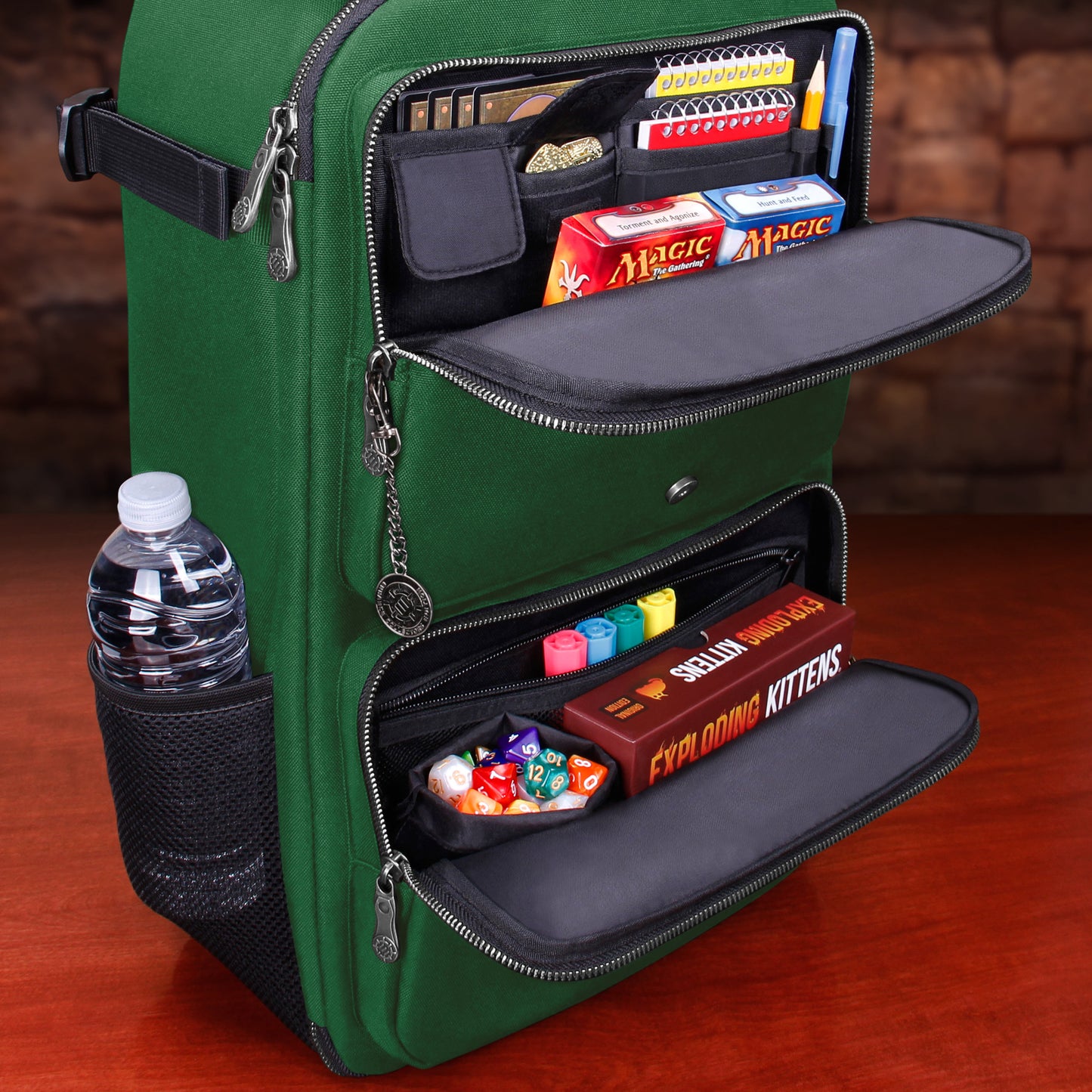 Enhance Tabletop Collectors Card Storage Backpack Green - Good Games