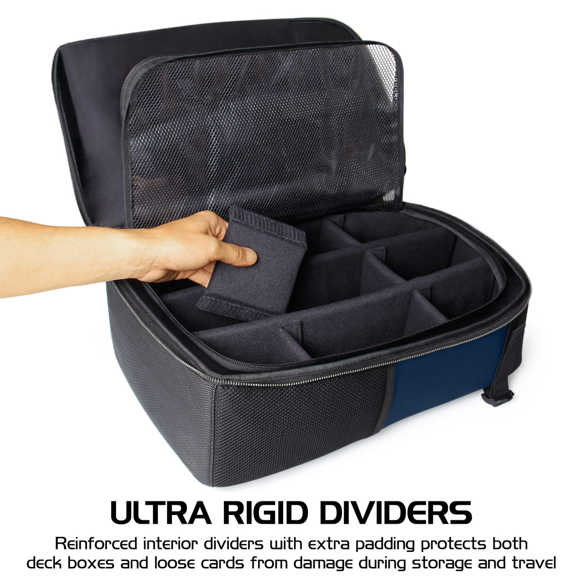Enhance Tabletop Collectors Card Storage Backpack Blue