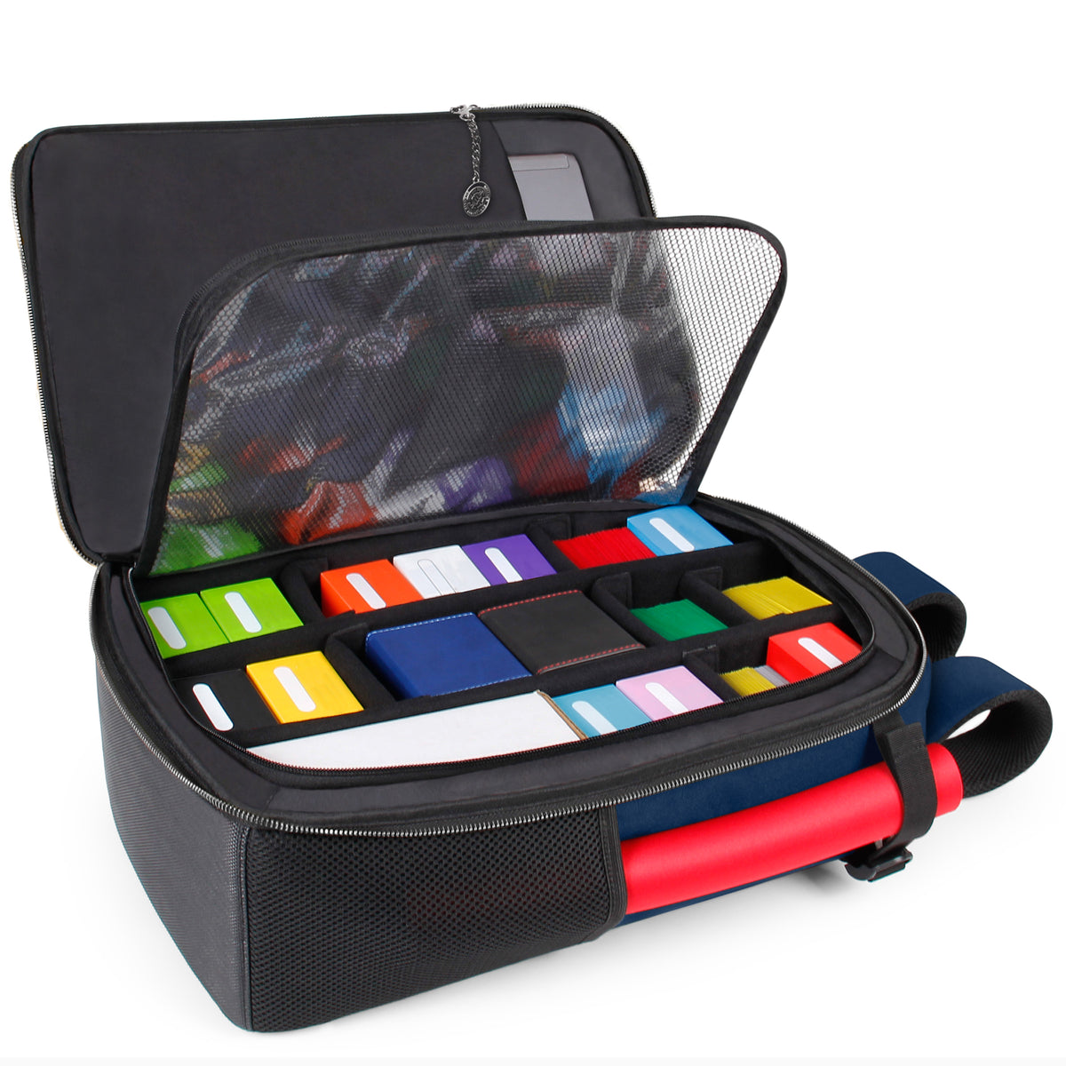 Enhance Tabletop Collectors Card Storage Backpack Blue