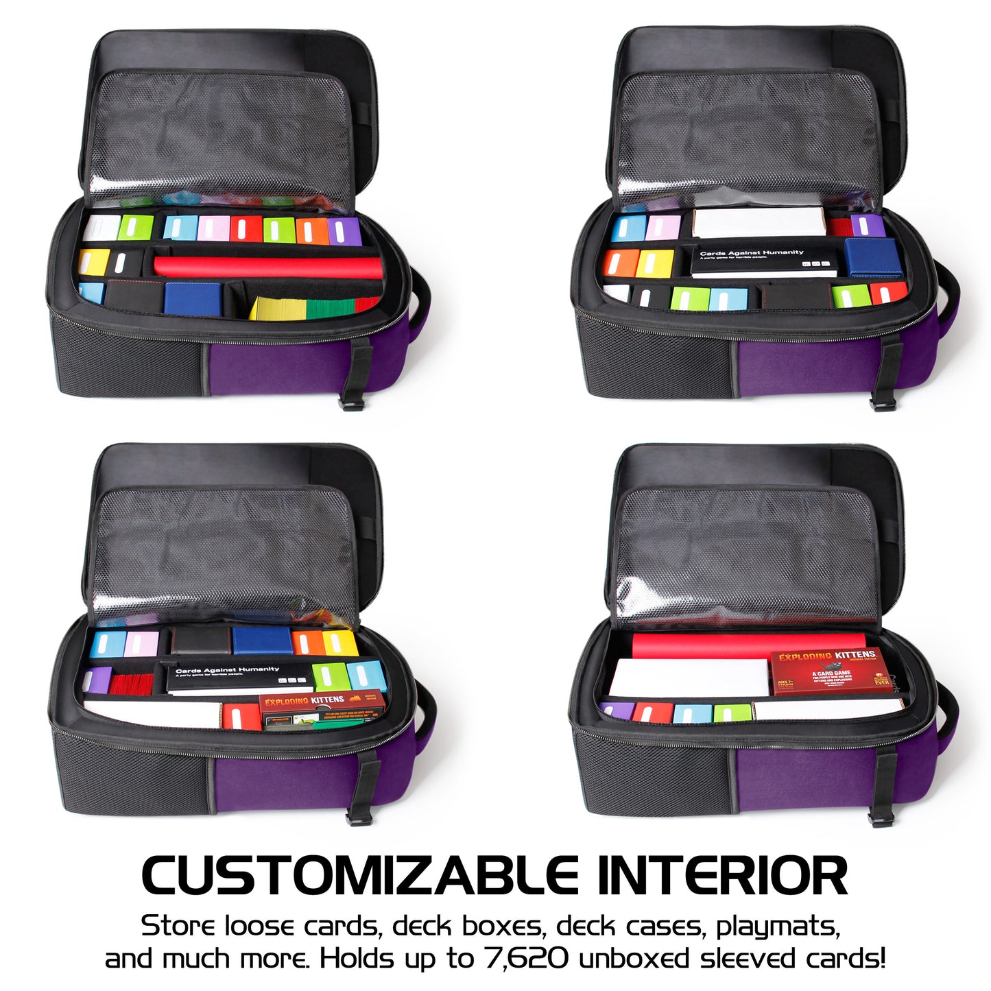 Enhance Tabletop Collectors Card Storage Backpack Purple - Good Games