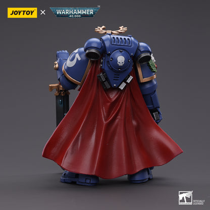 Warhammer Collectibles 1/18 Scale Ultramarines Primaris Captain with Power Sword and Plasma Pistol - Good Games