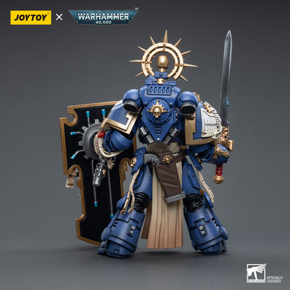 Warhammer Collectibles 1/18 Scale Ultramarines Primaris Captain with Relic Shield and Power Sword - Good Games