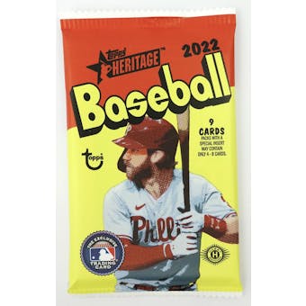 2022 Topps Heritage Baseball Pack - Good Games