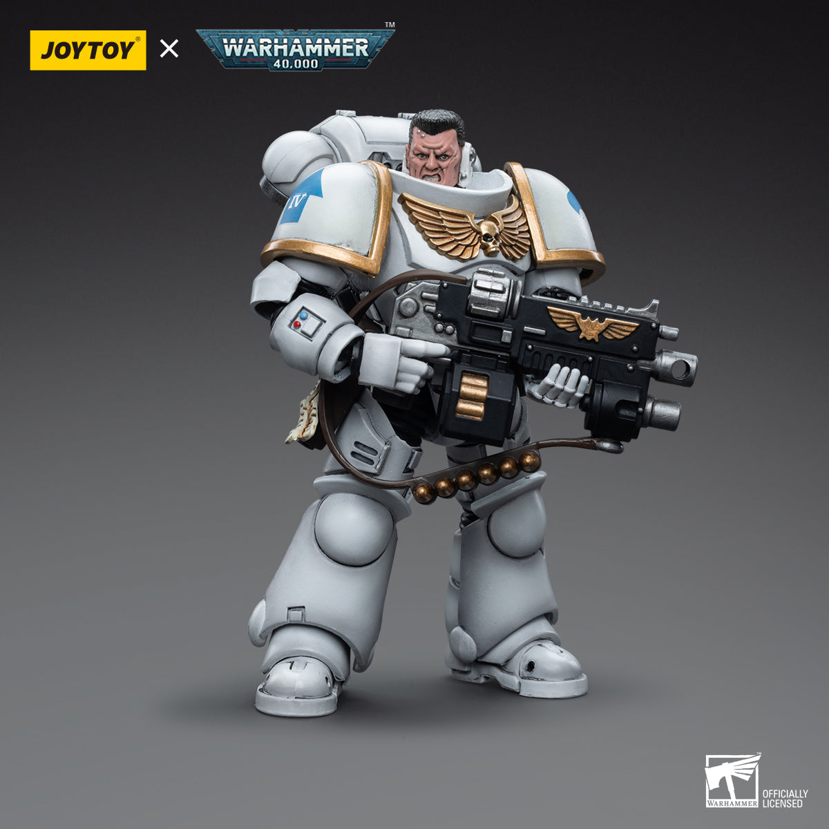 Warhammer Collectibles: 1/18 Scale Space Marines White Consuls Intercessors 1