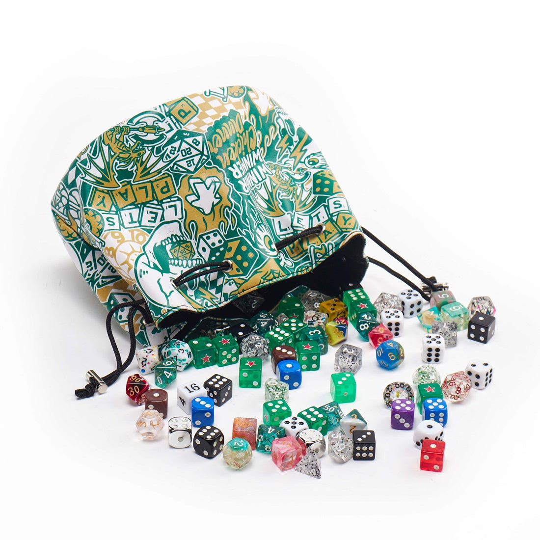 LPG Multipocket Dice Bag Leather - Artist Series: Cara - Good Games