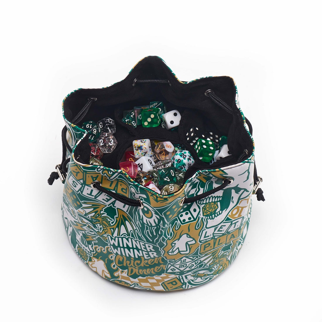 LPG Multipocket Dice Bag Leather - Artist Series: Cara - Good Games