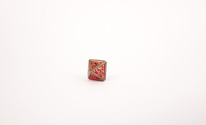 LPG Dice Set - Metal RPG Draco Bright Red/Gold - Good Games