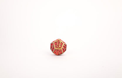 LPG Dice Set - Metal RPG Draco Bright Red/Gold - Good Games
