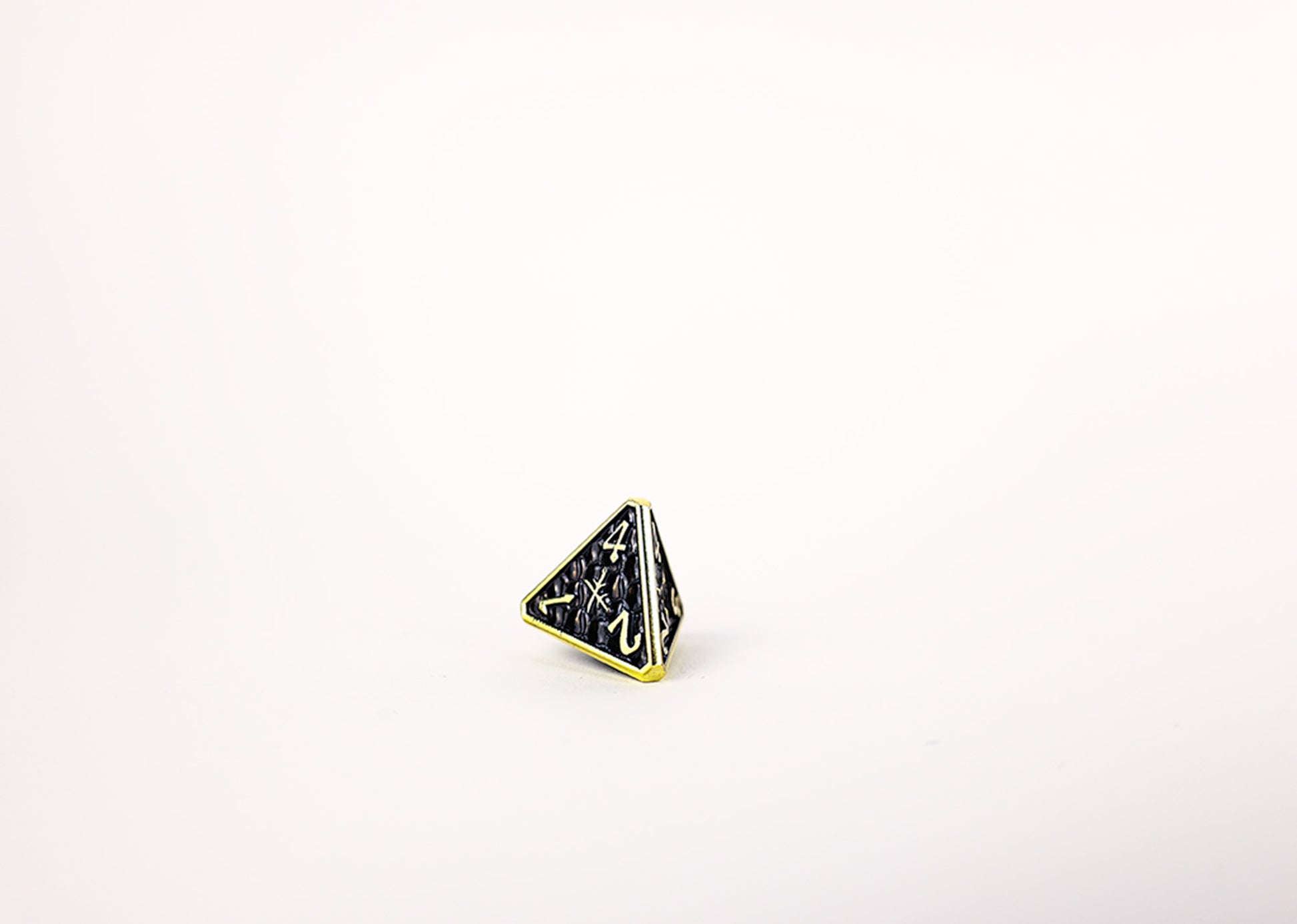 LPG Dice Set - Metal RPG Draco Bright Black/Gold - Good Games