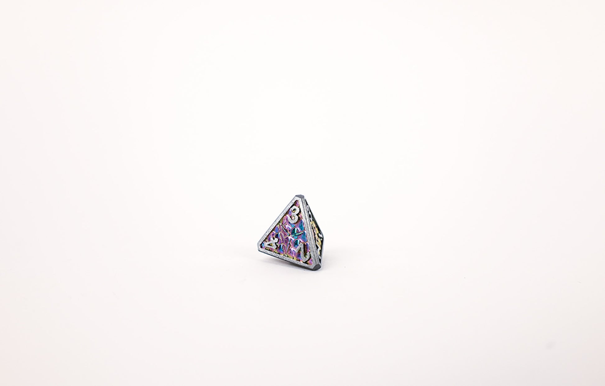 LPG Dice Set - Metal RPG Draco Bright Rainbow/Silver - Good Games