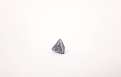 LPG Dice Set - Metal RPG Draco Bright Rainbow/Silver - Good Games