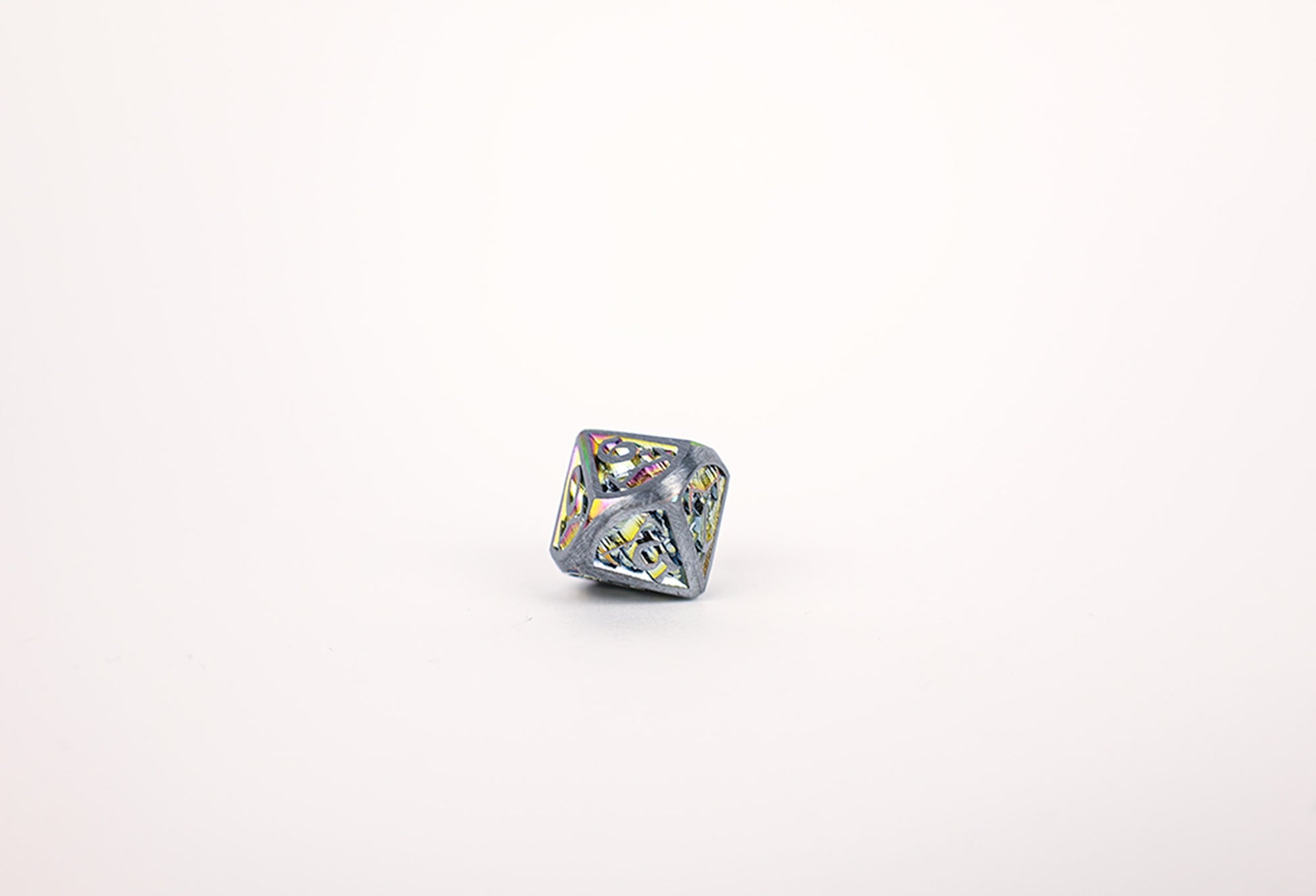 LPG Dice Set - Metal RPG Draco Bright Rainbow/Silver - Good Games