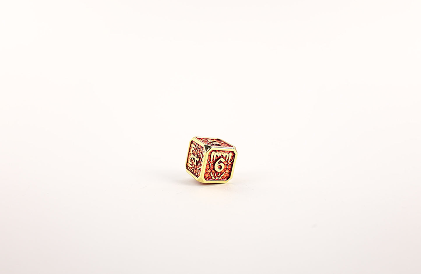 LPG Dice Set - Metal RPG Draco Dark Red/Gold - Good Games