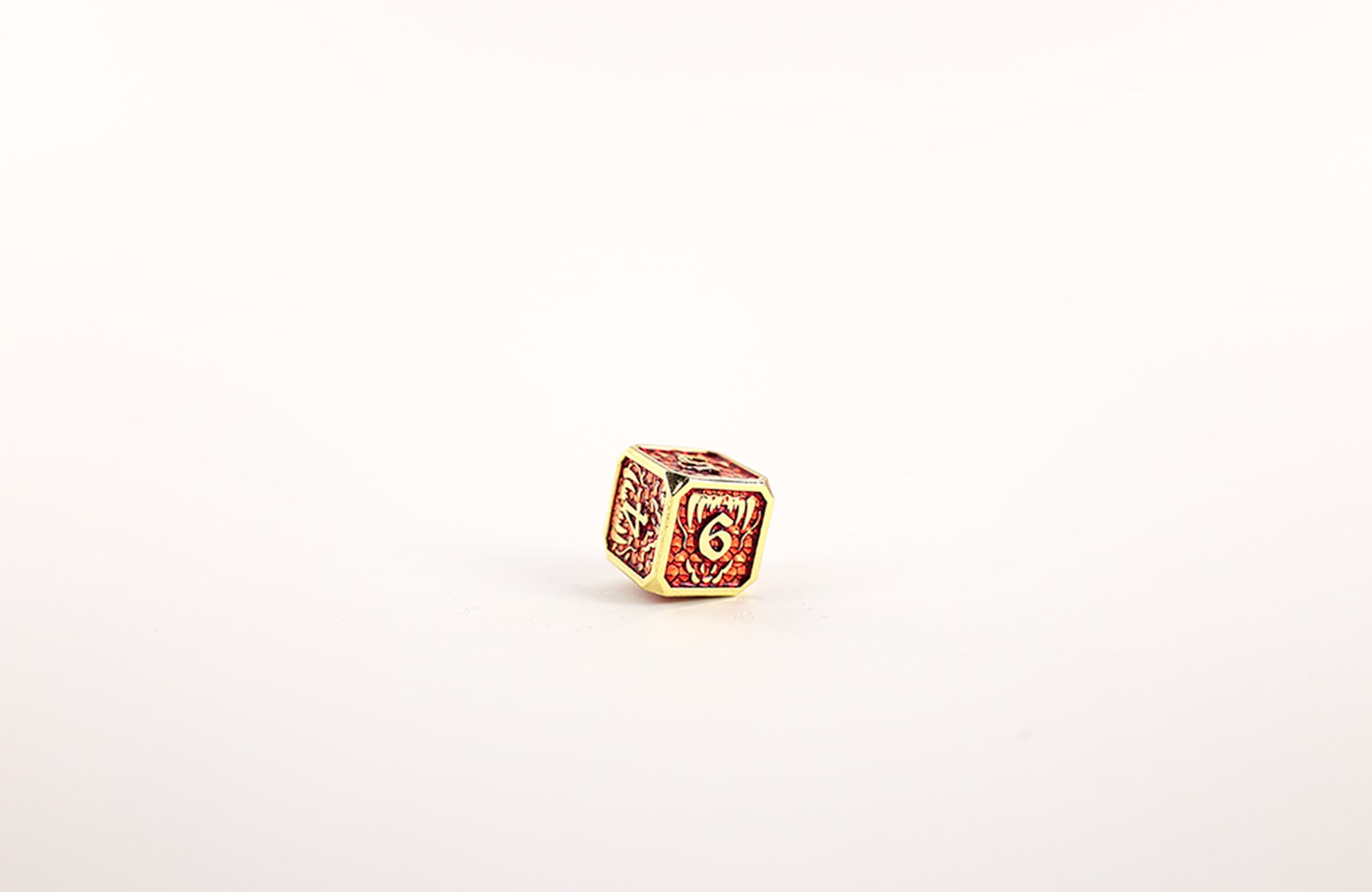 LPG Dice Set - Metal RPG Draco Dark Red/Gold - Good Games