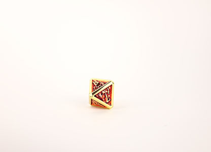 LPG Dice Set - Metal RPG Draco Dark Red/Gold - Good Games