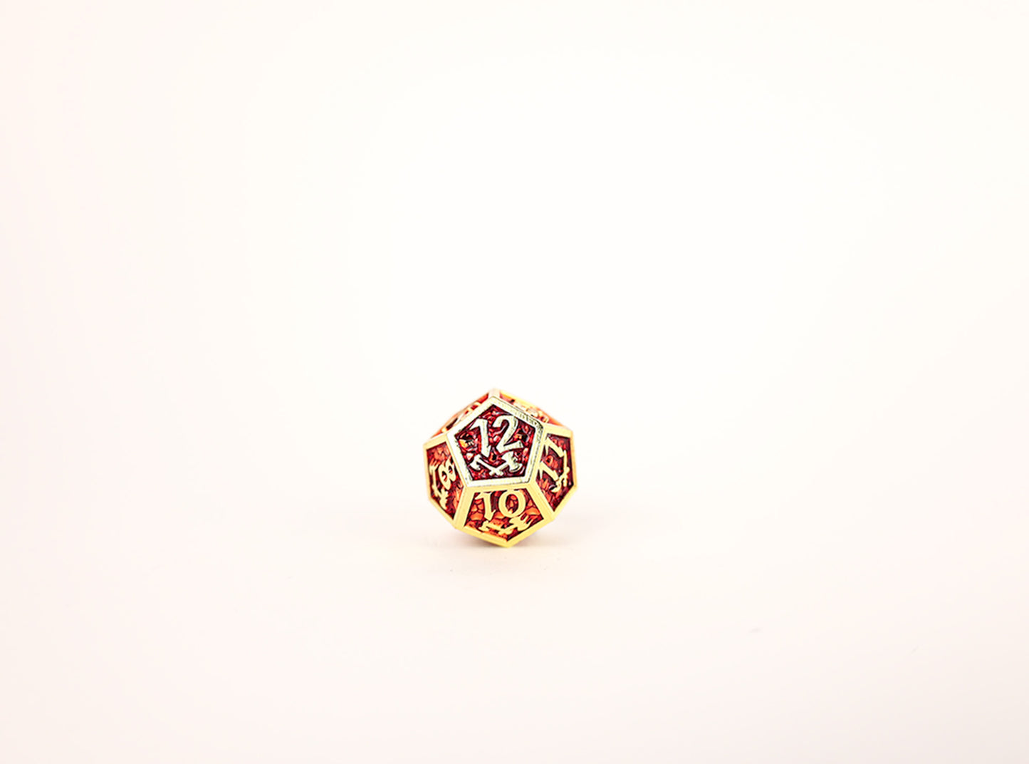 LPG Dice Set - Metal RPG Draco Dark Red/Gold - Good Games