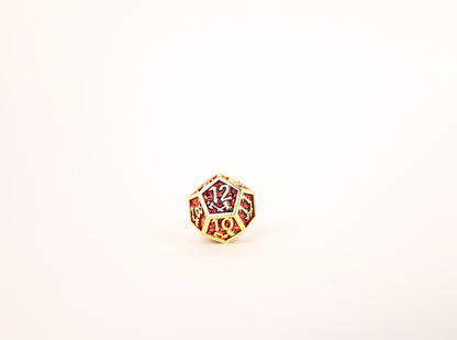 LPG Dice Set - Metal RPG Draco Dark Red/Gold - Good Games