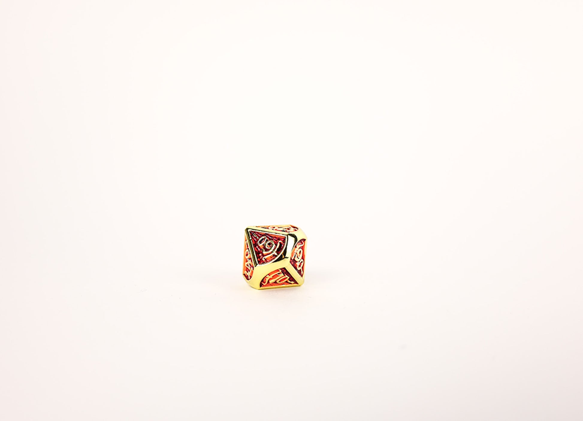 LPG Dice Set - Metal RPG Draco Dark Red/Gold - Good Games