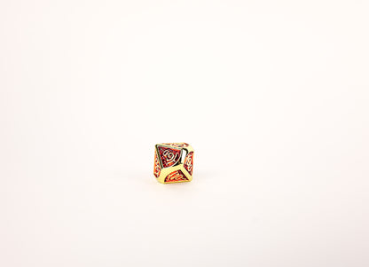 LPG Dice Set - Metal RPG Draco Dark Red/Gold - Good Games