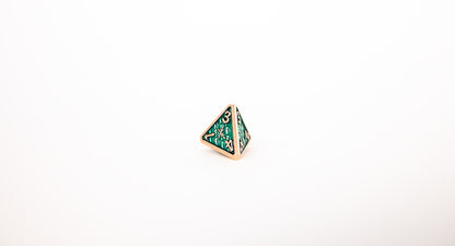 LPG Dice Set - Metal RPG Draco Dark Green/Brass - Good Games