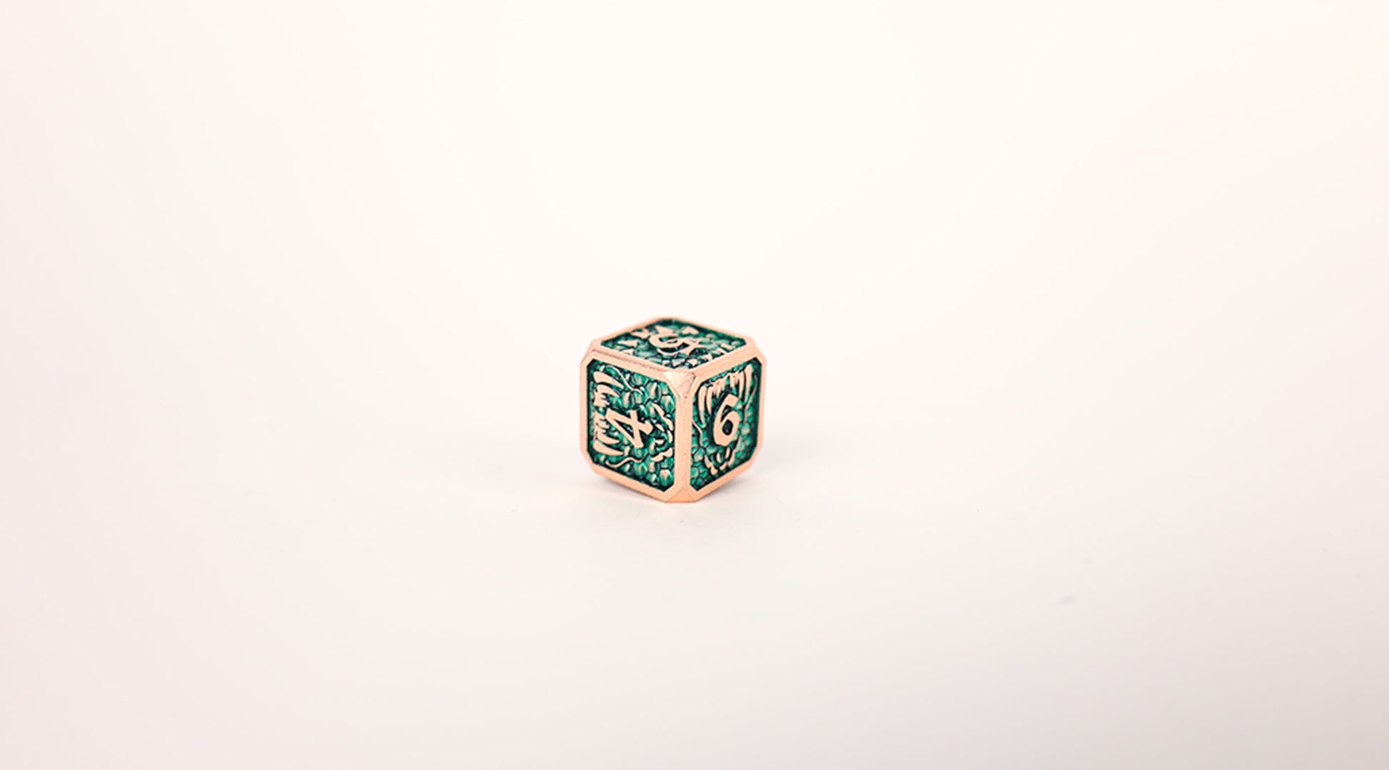 LPG Dice Set - Metal RPG Draco Dark Green/Brass - Good Games