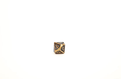 LPG Dice Set - Metal RPG Draco Dark Black/Gold - Good Games
