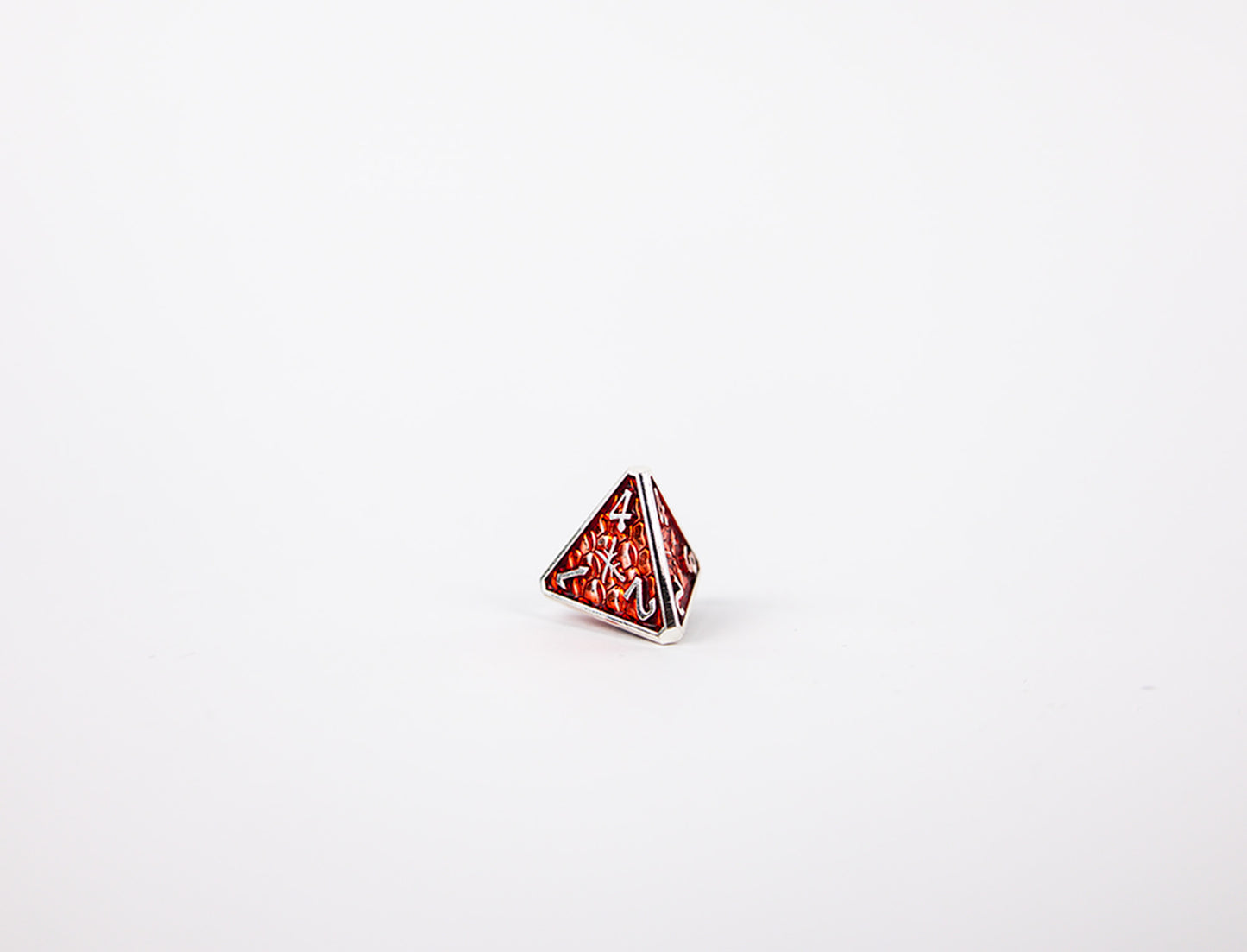 LPG Dice Set - Metal RPG Draco Dark Red/Silver - Good Games